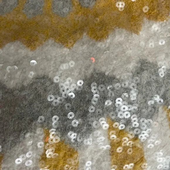 J Crew Fair Isle Sequined Turtleneck Sweater - Picture 5 of 7